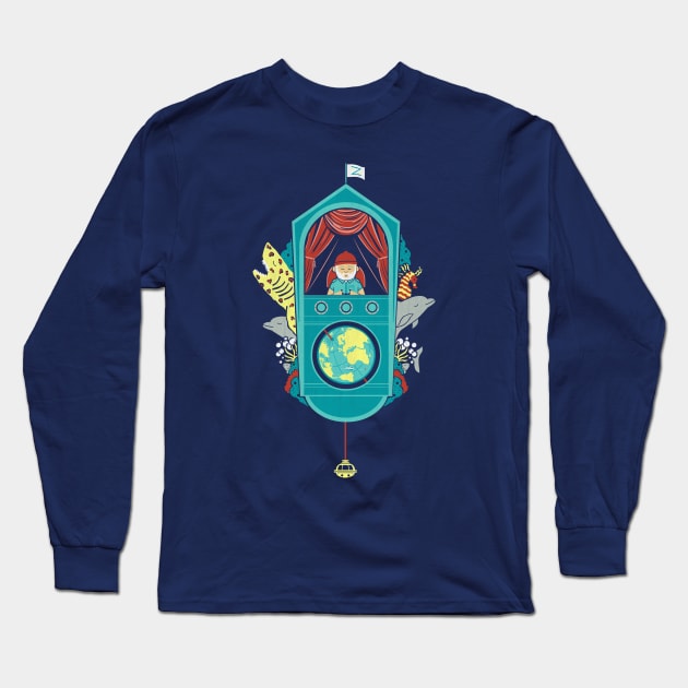 Aquatic Adventurer Long Sleeve T-Shirt by HandsOffMyDinosaur